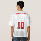 オーガパーソナライズされたスタレプリカのジャージー男性へファン メンズフットボールジャージー (裏面フル)