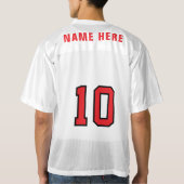 オーガパーソナライズされたスタレプリカのジャージー男性へファン メンズフットボールジャージー (裏面)