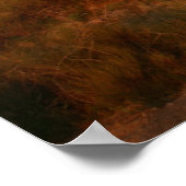 オーガンマウンテンでの日没 ポスター (角)