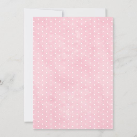 オーガールエレファントバルーンベビーシャワー招待状 招待状 (裏面)