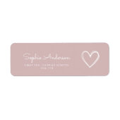 オーガールミニマリスト赤ちゃんシャワー ラベル (正面)