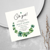 オーガールラッキーチャームベビーシャワー 招待状