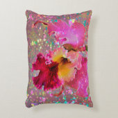 オーキかわいらしカラフル絵を描（ばちゃばちゃ）跳ねる枕 アクセントクッション (正面(垂直))