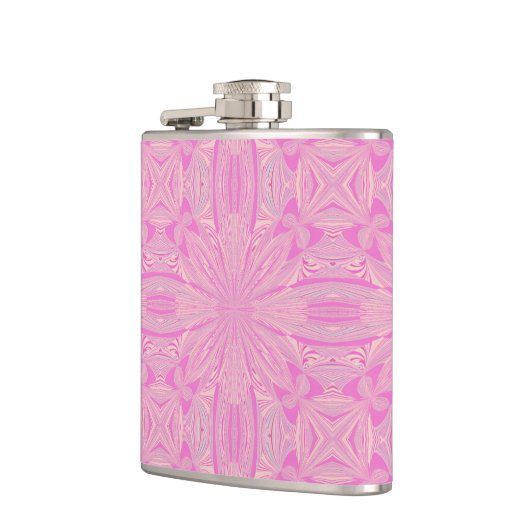 オーキかわいらしッドパープル美しい抽象芸術の花 フラスク (左)