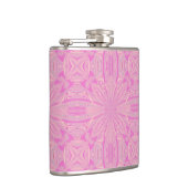 オーキかわいらしッドパープル美しい抽象芸術の花 フラスク (右)