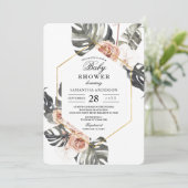 オーキエレガントッドとバラの水のカラーフレーム 招待状 (スタンド正面)