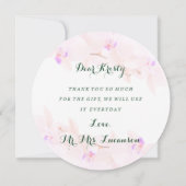 オーキエレガントッドサンキューカード サンキューカード (裏面)