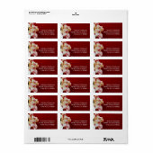 オーキエレガントッドフローラパーソナライズされた差出人住所 ラベル (フルシート)