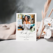 オーキエレガントッドブライダルシャワー写真サンキューカード 招待状