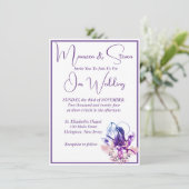 オーキエレガントッドホワイトQRコー結婚ド 招待状 (スタンド正面)