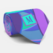 オーキサイケデリックッド&ターコイズモノグラムネクタイ ネクタイ (ロール)