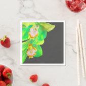 オーキシンプルモダンッド水彩画フローラ スタンダードカクテルナプキン (インサイチュ)