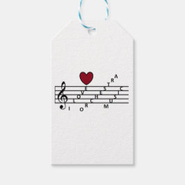 オーキストラの音楽愛好家のために ギフトタグ