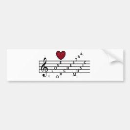 オーキストラの音楽愛好家のために バンパーステッカー