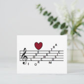 オーキストラの音楽愛好家のために ポストカード (スタンド正面)