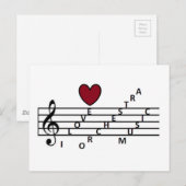 オーキストラの音楽愛好家のために ポストカード (正面/裏面)