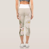 オーキズフラワーヴィンテージオールドイラストレーション カプリレギンス (裏面)