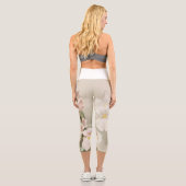 オーキズフラワーヴィンテージオールドイラストレーション カプリレギンス (裏面)