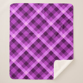 オーキッエレガントクパープルプリドミディアムシェルパブランケット シェルパブランケット