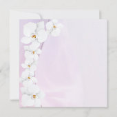 オーキッエレガントクピンクエステティックフローラブライダルシャワー 招待状 (裏面)
