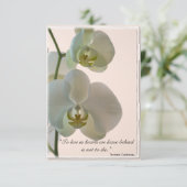 オーキッエレガントドさん悔やみや弔慰ノート サンキューカード (スタンド正面)