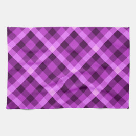 オーキッエレガントドパープルプリドキッチンタオル キッチンタオル