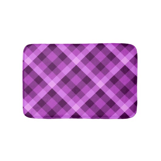 オーキッエレガントプパープルプリード小風呂マット バスマット (正面)