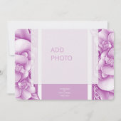 オーキッドのウェディング オルネート セーブ・ザ・デート フォトカード (裏面)