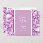 オーキッドのウェディング 豪華な発表ポストカード 案内ポストカード (正面/裏面)