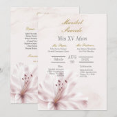 オーキッドのキンセアニェラ 招待状 (正面/裏面)