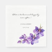 オーキッドのナプキン結婚を愛する応援 スタンダードランチョンナプキン (正面)