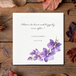 オーキッドのナプキン結婚を愛する応援 スタンダードランチョンナプキン