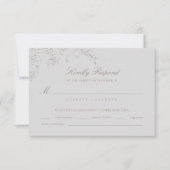 オーキッドの夢見る象牙色のフォーマルな伝統的な結婚式 (正面)
