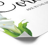 オーキッドの花の栓の数当てゲームのサイン ポスター (角)