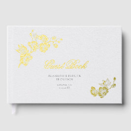 オーキッドの誓い 豊かなクラシカルな結婚式の保存日 ゲストブック