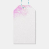 オーキッドの贈り物ラベルと結婚いう紫のピンク ギフトタグ (裏面)