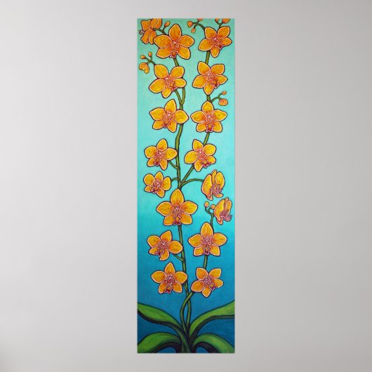 オーキッドアズールブリスbyリサ・ロレンツ ポスター (正面)