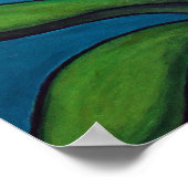 オーキッドアズールブリスbyリサ・ロレンツ ポスター (角)