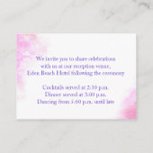 オーキッドアート結婚パープルの情報エンクロージャカード エンクロージャーカード (裏面)