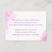 オーキッドアー結婚トの情報エンクロージャカード エンクロージャーカード (裏面)