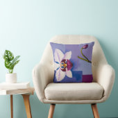 オーキッドウィスパーズ:白と紫のトーンのパステル クッション (椅子)