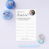 オーキッドウィズブライダルシャワーゲームカード チラシ (シングル)