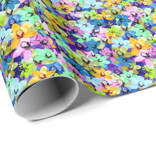 オーキッドエクストラバガンザウォーターカラー、ラッピングペーパー ラッピングペーパー (ロールコーナー)