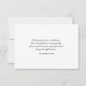 オーキッドエレガンスサンキューユアザ悔やみや弔慰ノート サンキューカード (裏面)