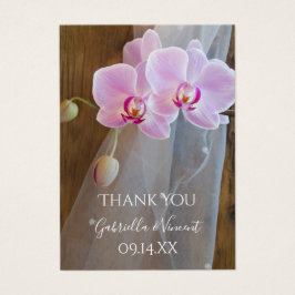 オーキッドエレガンス素朴カントリーウェディングメッセージカード