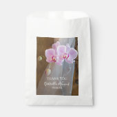 オーキッドエレガンス素朴カントリー結婚式ありがとう フェイバーバッグ (正面)