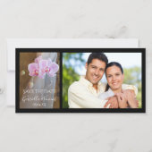 オーキッドエレガンス素朴バーンウェディングザデイト セーブザデート (正面)