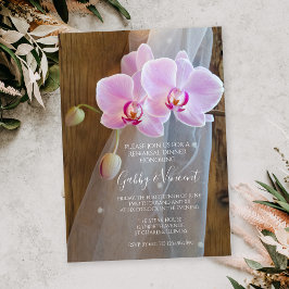 オーキッドエレガンス素朴ランチリハーサルディナー 招待状