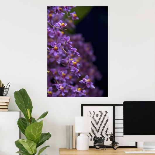 オーキッドオンシジウムトゥインクル ポスター (ホームオフィス)