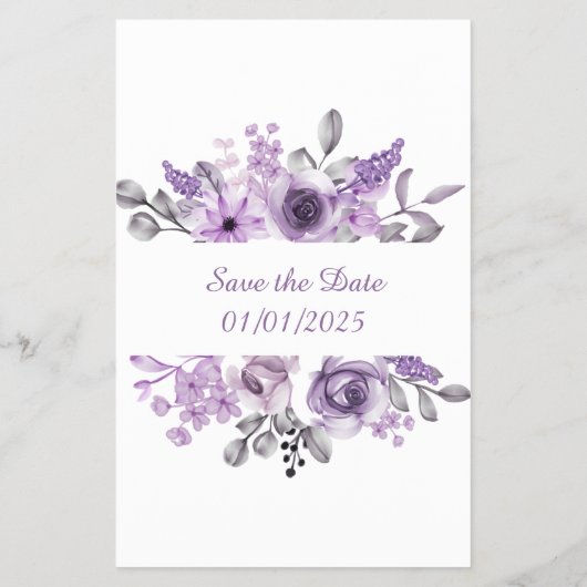 オーキッドオーバーまたは下のブライダルシャワーゲームカード チラシ (裏面)